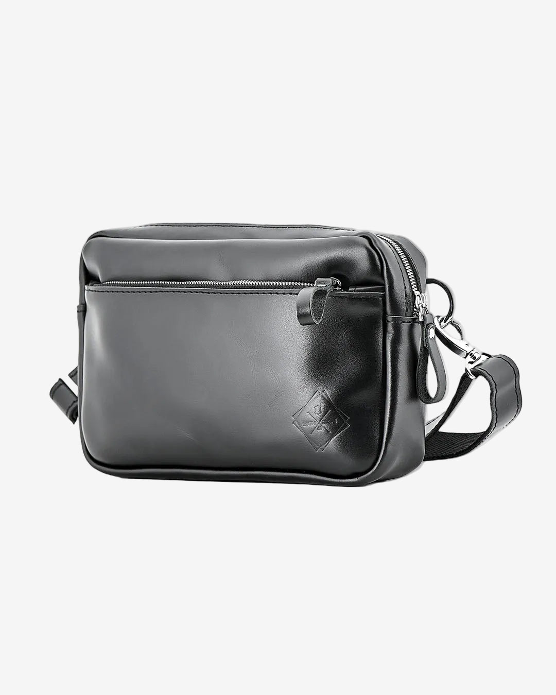 Шкіряна сумка на блискавці – поясна або через плече | Orson