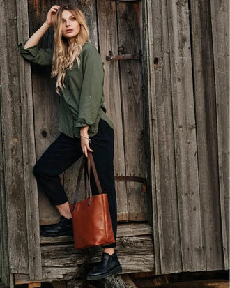 Жіноча сумка Tote з класичної шкіри з органайзером, фото 21 — Skin&Skin