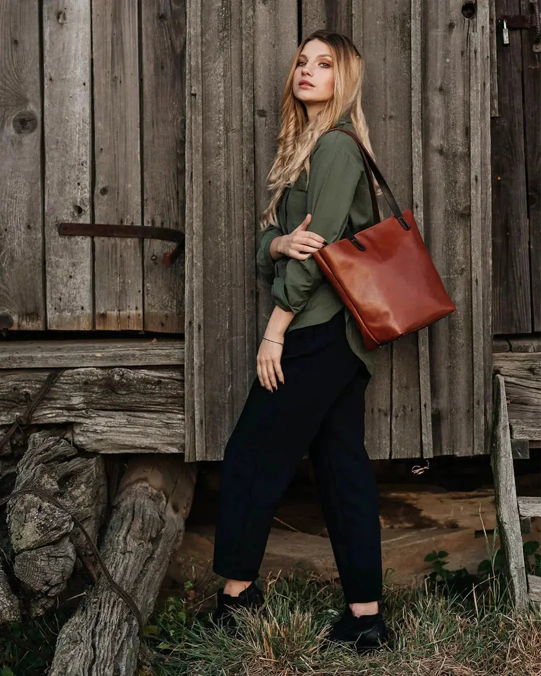 Жіноча сумка Tote з класичної шкіри з органайзером, фото 20 — Skin&Skin