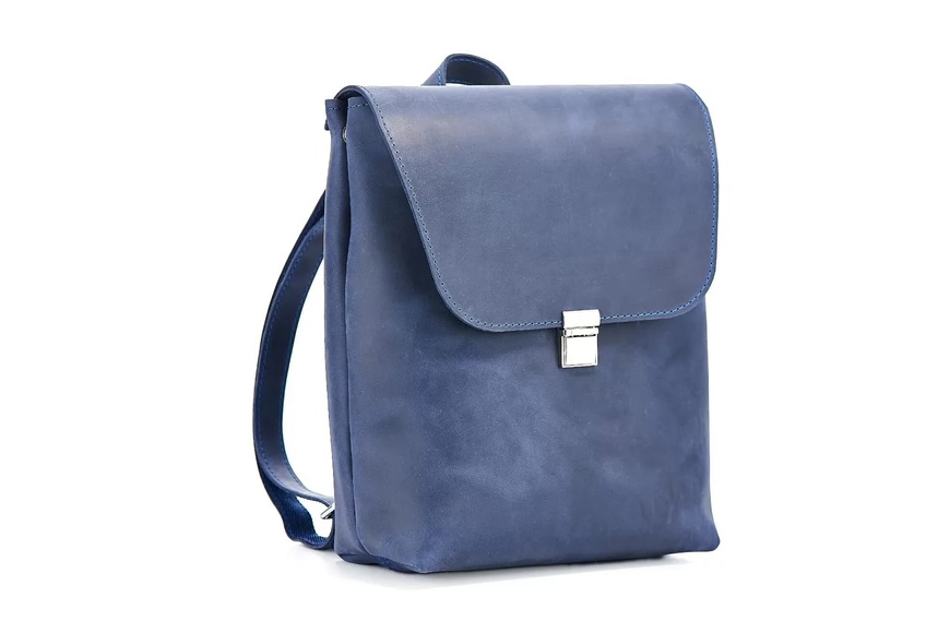 Шкіряний рюкзак Ember синій BP08NB фото