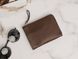 Шкіряний гаманець Zipper S коричневий SW05BR фото 5