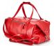 Шкіряна Дорожня сумка Stout L червона BB01R-L фото 4