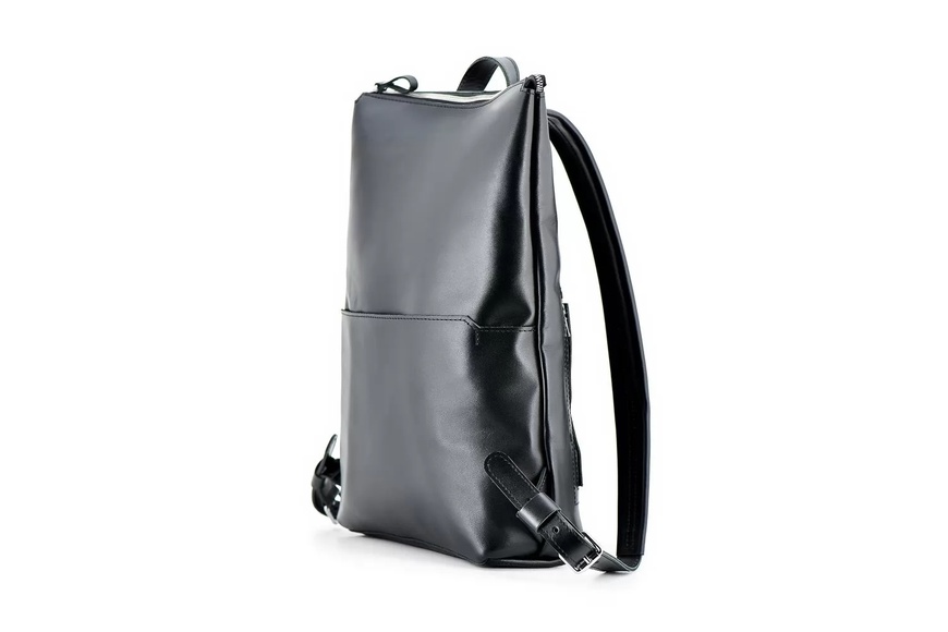 Кожаный рюкзак Flatrock черный M BP09BL фото