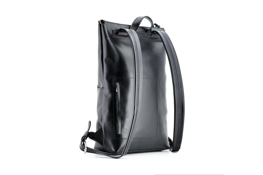 Кожаный рюкзак Flatrock черный M BP09BL фото