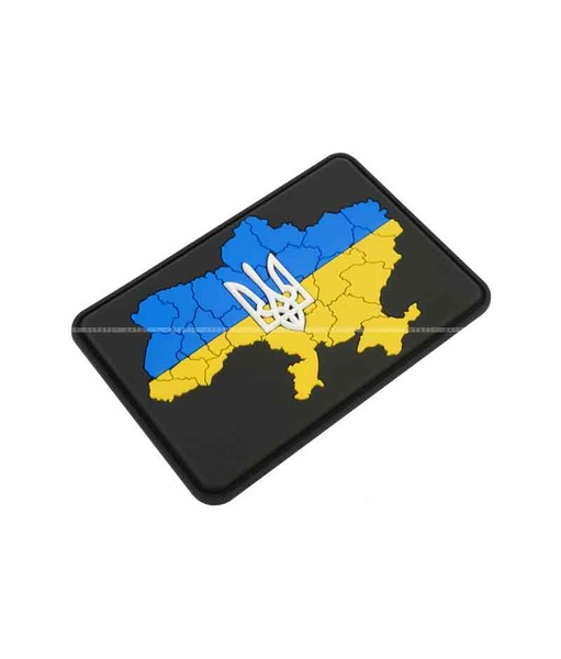 Шеврон на липучке Карта Украины CH6 фото