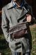 Кожаная поясная сумка Crossbody Bag L коричневая WB02Br фото 5