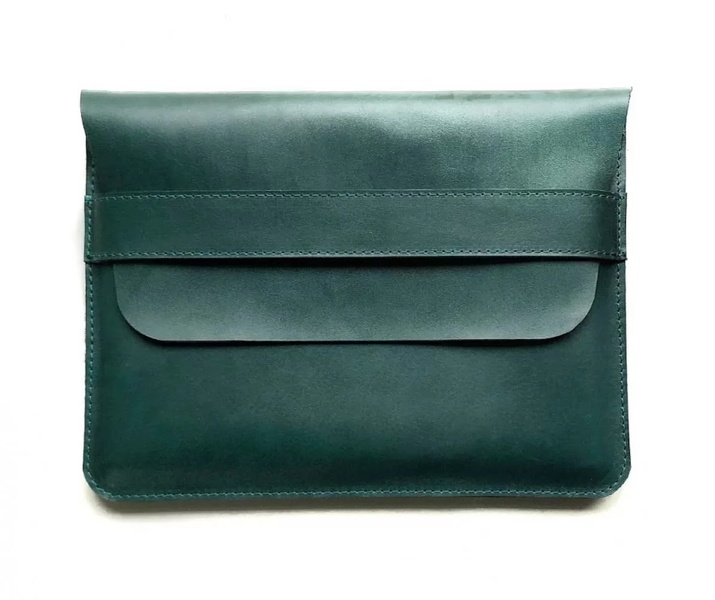 Кожаный Чехол для ноутбука Sleeve зеленый 15.6 LC04GR-15 фото