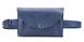 Кожаная поясная сумка Mini Bag синяя WB06NB фото 2