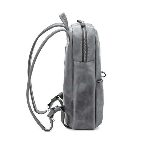 Шкіряний рюкзак Nomad сірий L BP04GG-L фото