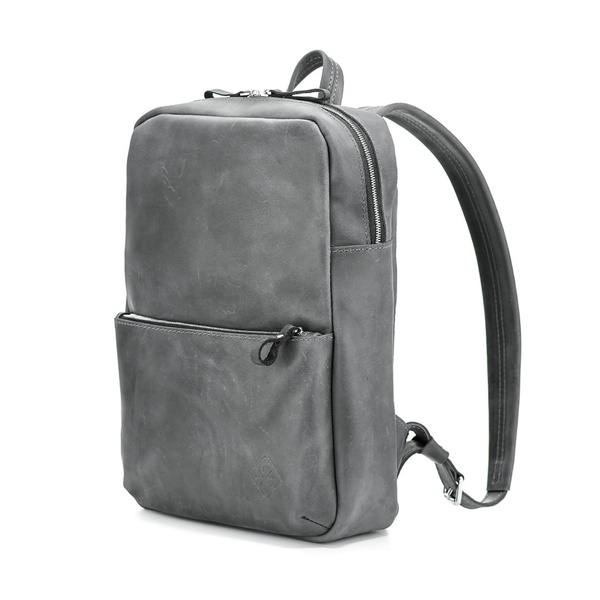 Кожаный рюкзак Nomad серый L BP04GG-L фото