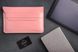 Кожаный Чехол для ноутбука Sleeve розовый пудровый 13.3 LC04PI-13 фото 4