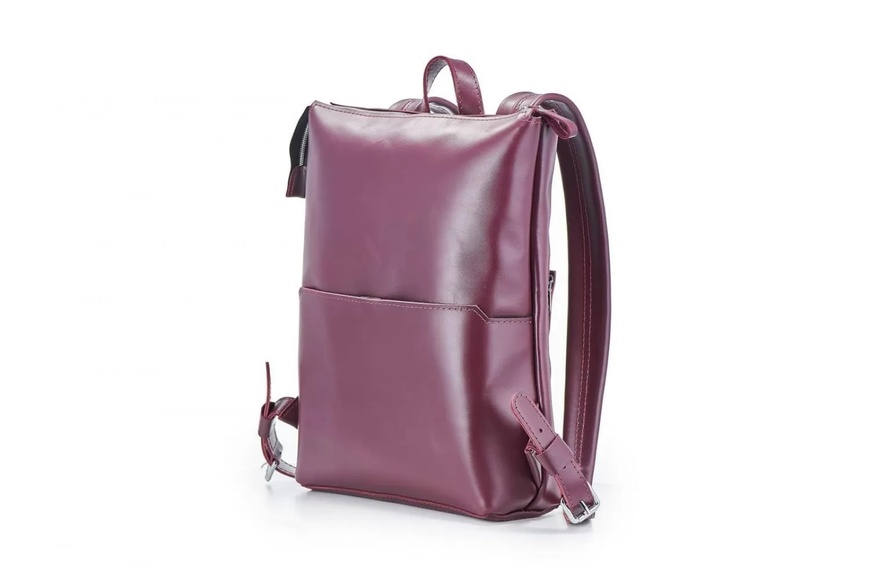 Кожаный рюкзак Flatrock бордовый L BP09BG-L фото