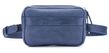 Кожаная поясная сумка Go Bag синяя WB03NB фото