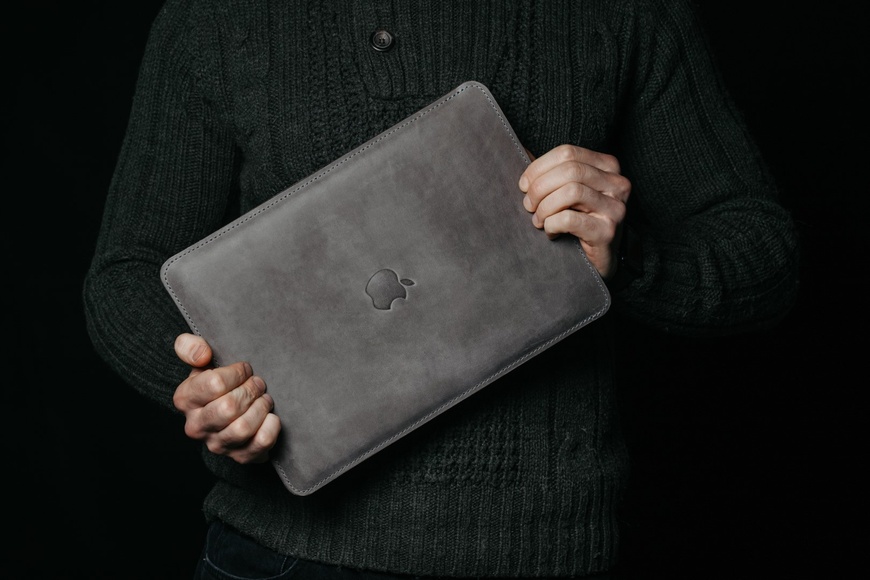 Кожаный чехол для MacBook FlatCase Серый 16 LC05GG-16 фото