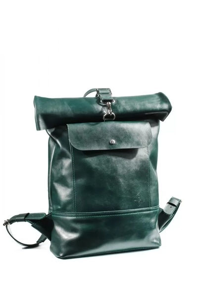 Шкіряний рюкзак Roll зелений L BP01GR фото