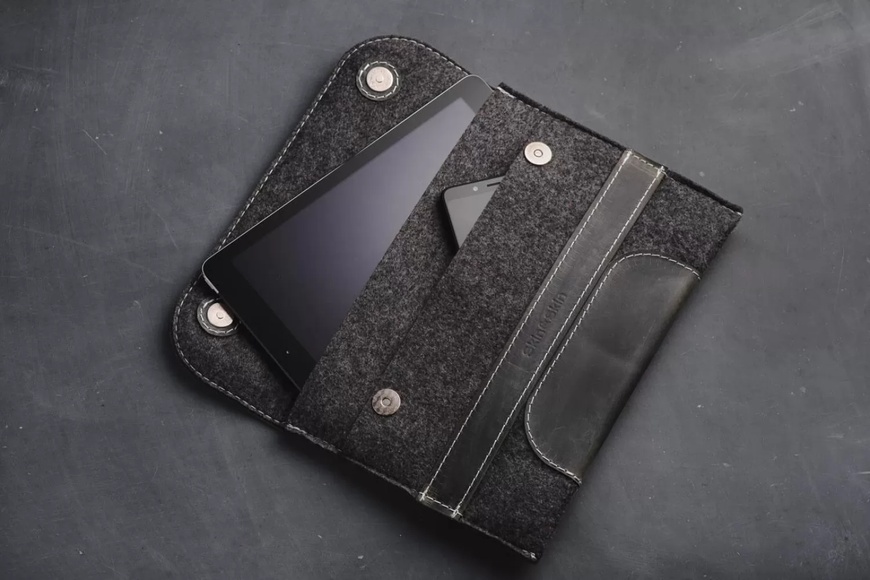 Кожаный Чехол для ноутбука Holder серый 15.6 LC10GG-15 фото