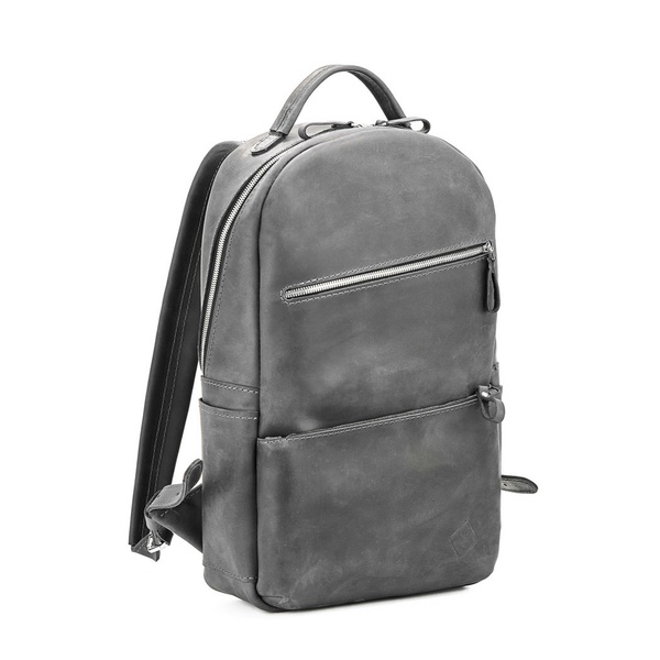 Кожаный рюкзак Splay серый BP05GG фото