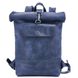 Шкіряний рюкзак Roll темно-синій L BP01NB фото 1
