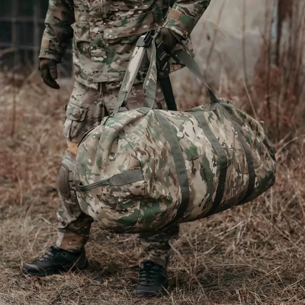 Армійський військовий рюкзак баул, сумка дорожня мультикам 110 л ЗСУ RB110M фото