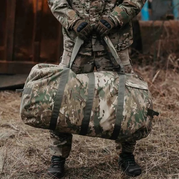 Армейский военный рюкзак баул, сумка дорожная мультикам 110 л RB110M фото