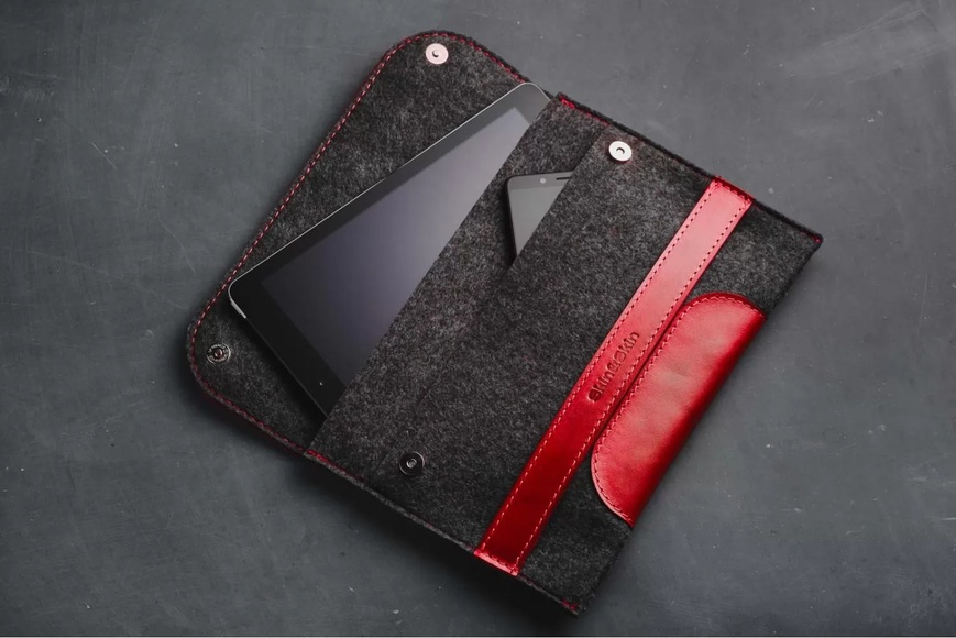 Кожаный Чехол для ноутбука Holder красный 15.6 LC10R-15 фото