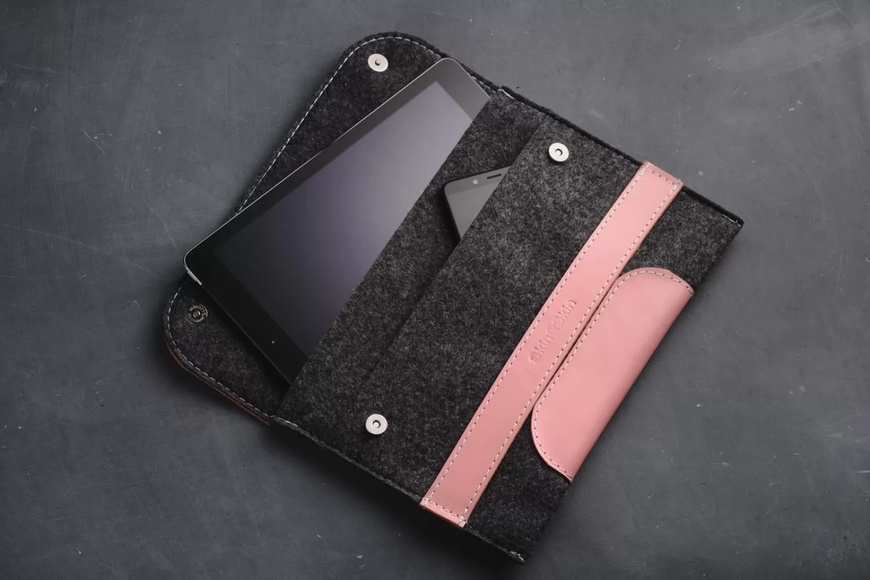 Кожаный Чехол для Ipad Holder розовый пудровый 9.7 LC10pi-9 фото