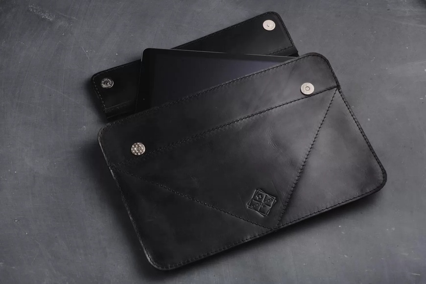 Кожаный Чехол с подставкой для iPad черный 12.9 LC07BL-12 фото