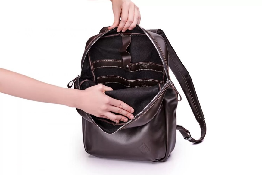 Кожаный рюкзак Nomad коричневый M BP04BR фото