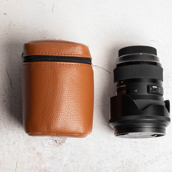 Футляр для объектива Lens case S коньячный флотар LA37COF-S фото