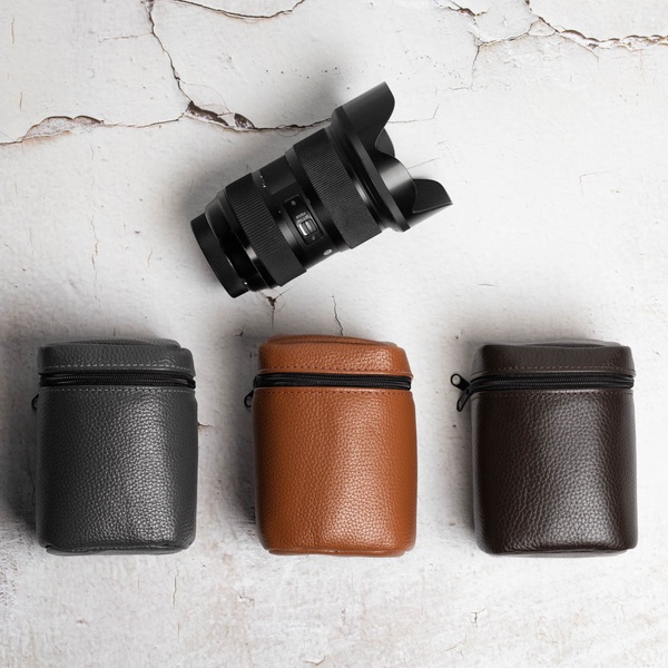 Футляр для объектива Lens case L коньячный флотар LA37COF-L фото