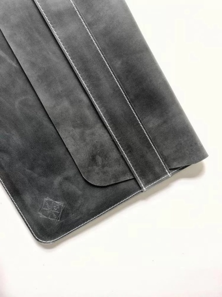 Кожаный Чехол для ноутбука и Ipad Sleeve серый 12.9 LC04GG-12 фото