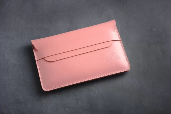 Кожаный Чехол для ноутбука Sleeve розовый пудровый 16 LC04PI-16 фото