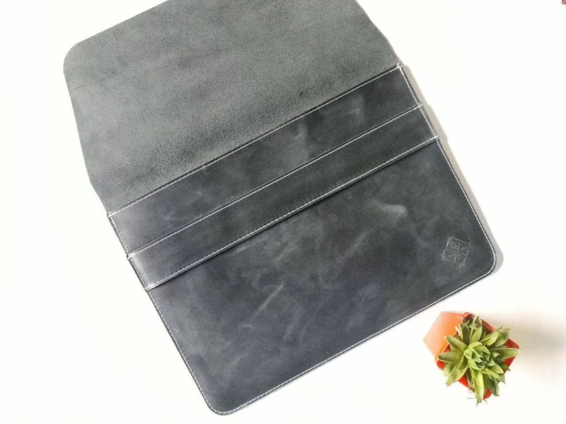 Кожаный Чехол для Ipad Sleeve серый 10.5 LC04GG-10 фото