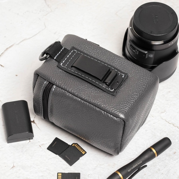 Футляр для объектива Lens case M серый флотар LA37GGF-M фото