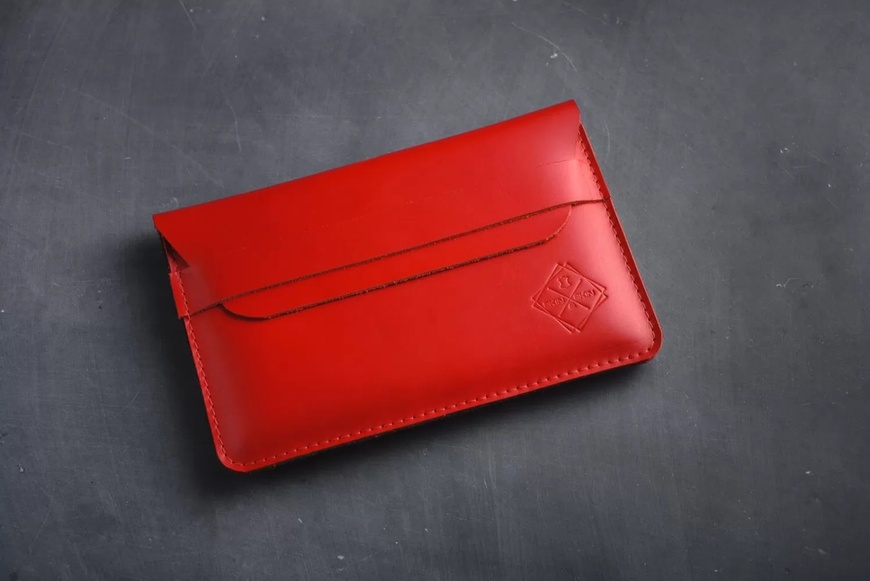 Кожаный Чехол для ноутбука и Ipad Sleeve красный 12.9 LC04R-12 фото