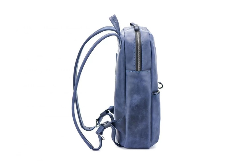 Шкіряний рюкзак Nomad темно-синій M BP04NB фото