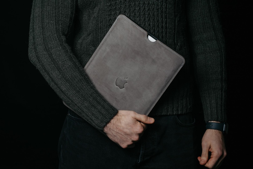 Шкіряний чохол для MacBook FlatCase Сірий 13.3 LC05GG-13 фото