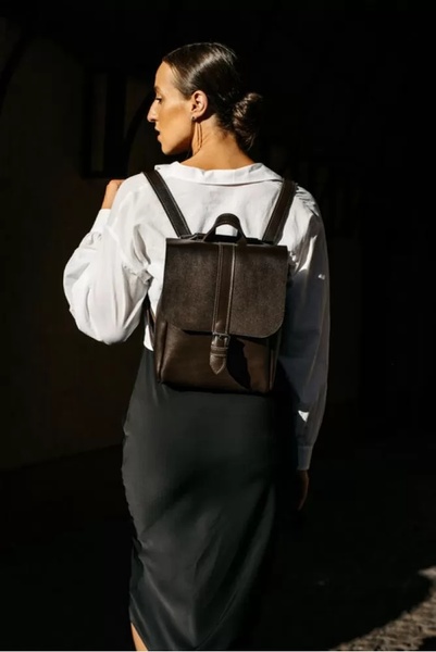Шкіряний рюкзак Eternal коричневий BP03BR фото