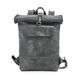 Кожаный рюкзак Roll серый L BP01GG фото 1