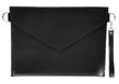 Шкіряний Клатч-конверт під A4 чорний WC02BL фото