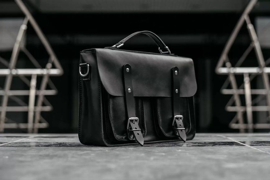 Кожаный Портфель Barrister черный BR05BL фото