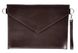 Кожаный клатч-конверт под A4 коричневый WC02Br фото 1