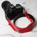 Кожаный ремень для фотоаппарата Красный LA07R фото 5