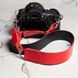 Кожаный ремень для фотоаппарата Красный LA07R фото 4
