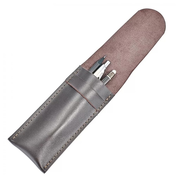 Кожаный Футляр для ручек и карандашей коричневый LA31BR фото