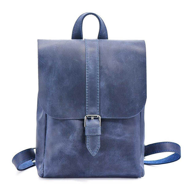 Кожаный рюкзак Eternal синий BP03NB фото