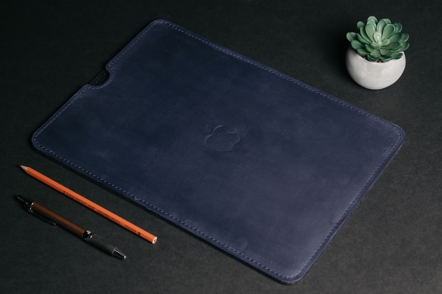 Кожаный чехол для MacBook FlatCase Синий 14 LC05NB-14 фото