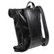 Кожаный рюкзак Roll черный L Кайман BP01BLK фото 6