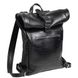 Кожаный рюкзак Roll черный L Кайман BP01BLK фото 4